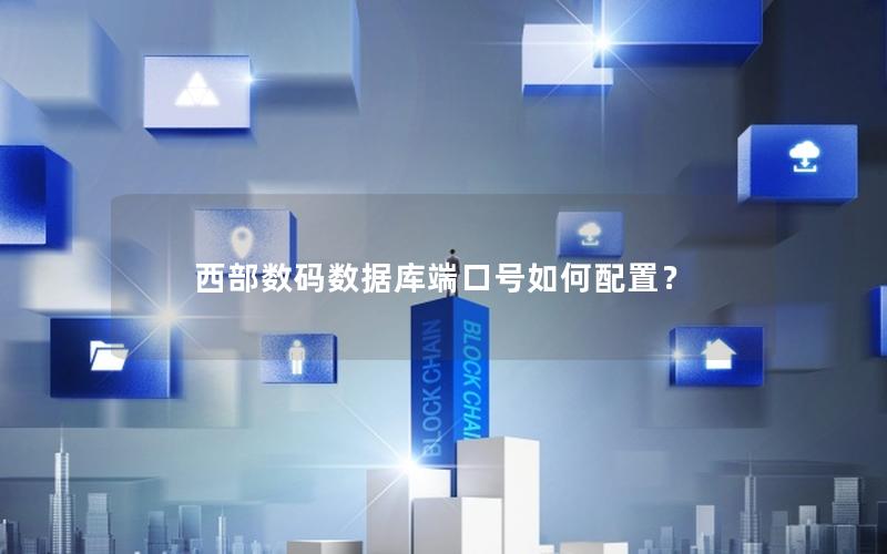 西部数码数据库端口号如何配置？