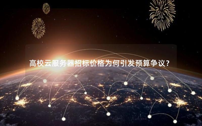高校云服务器招标价格为何引发预算争议？