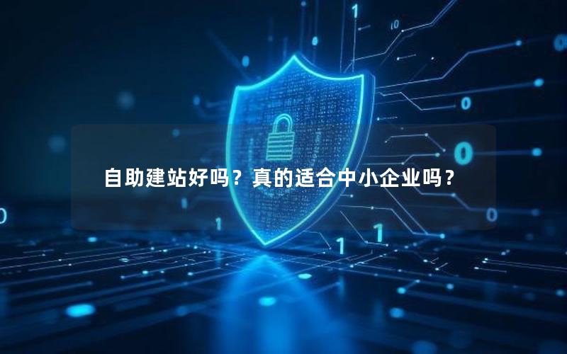 自助建站好吗？真的适合中小企业吗？