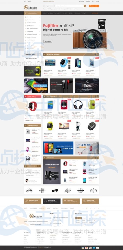 ThemeForest多功能WooCommerce主题推荐:Oneclick