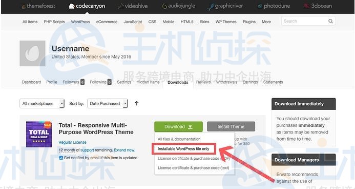ThemeForest主题安装教程