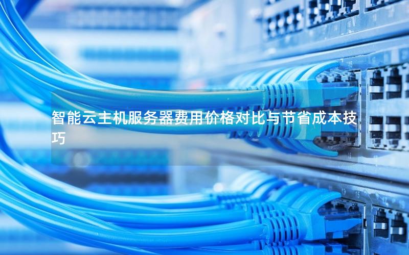 智能云主机服务器费用价格对比与节省成本技巧
