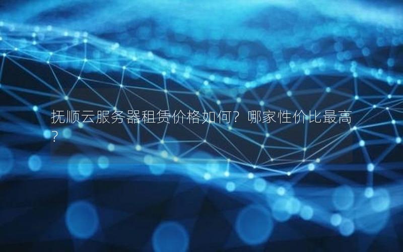 抚顺云服务器租赁价格如何？哪家性价比最高？