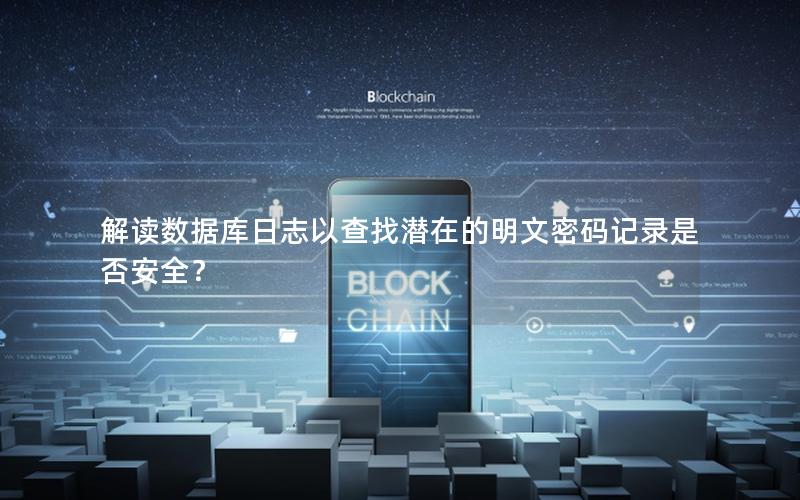 解读数据库日志以查找潜在的明文密码记录是否安全？