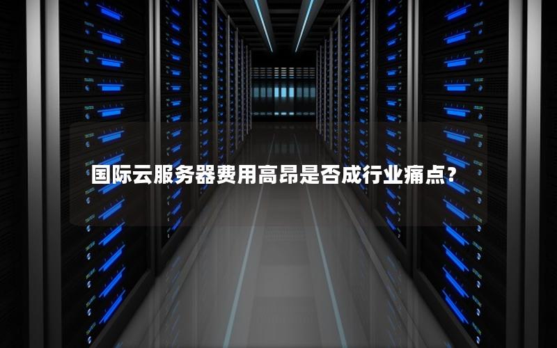 国际云服务器费用高昂是否成行业痛点？