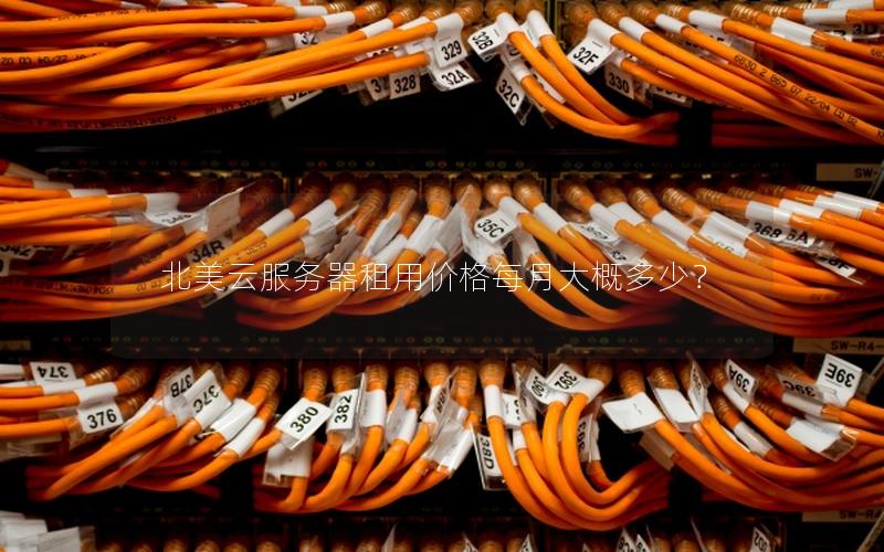 北美云服务器租用价格每月大概多少?