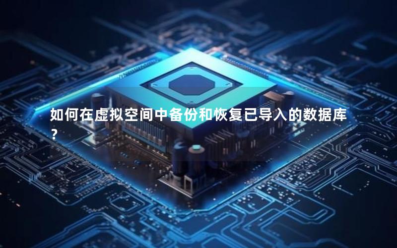 如何在虚拟空间中备份和恢复已导入的数据库？