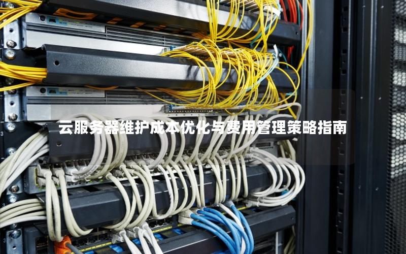 云服务器维护成本优化与费用管理策略指南