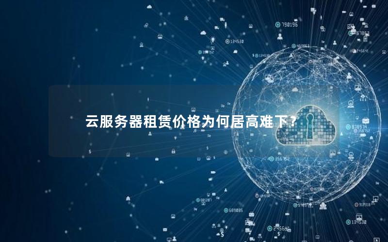 云服务器租赁价格为何居高难下？