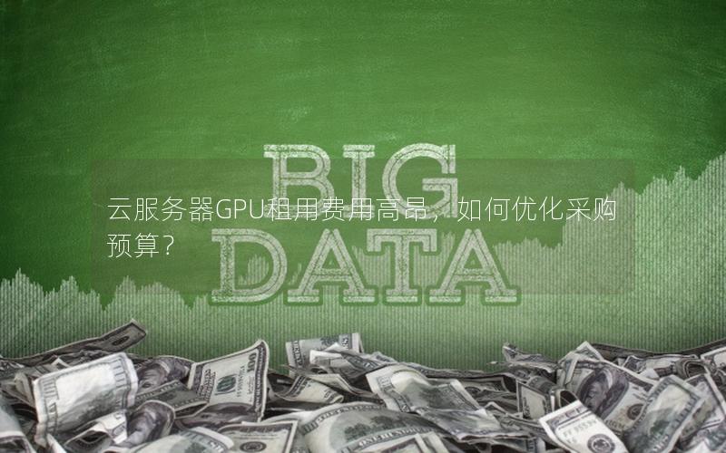 云服务器GPU租用费用高昂，如何优化采购预算？