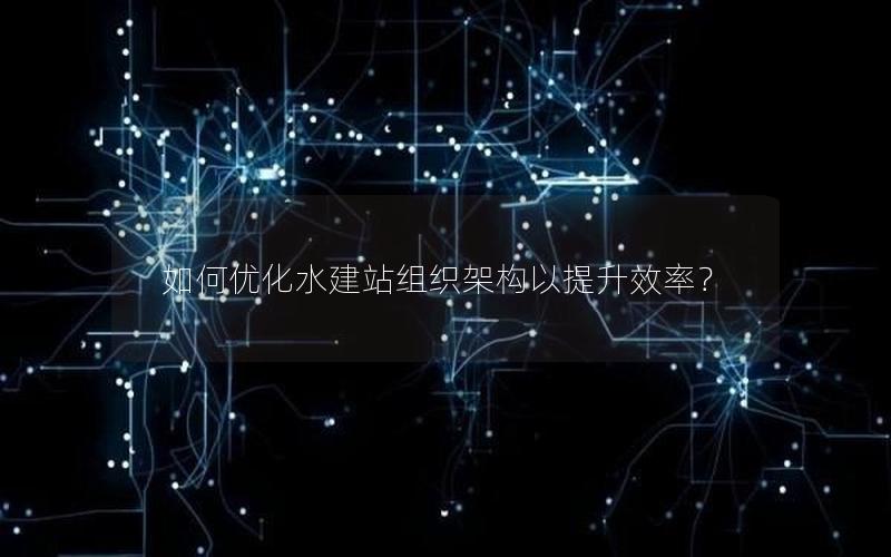 如何优化水建站组织架构以提升效率？