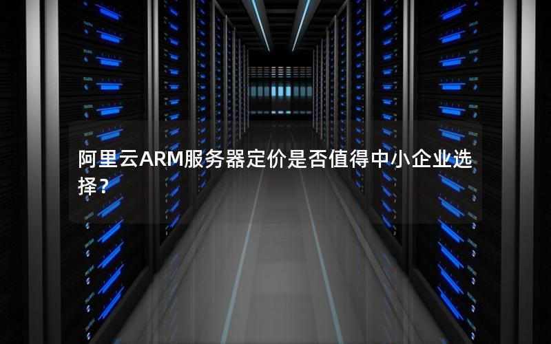 阿里云ARM服务器定价是否值得中小企业选择？