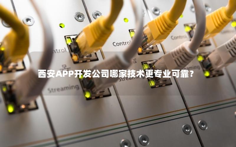 西安APP开发公司哪家技术更专业可靠?