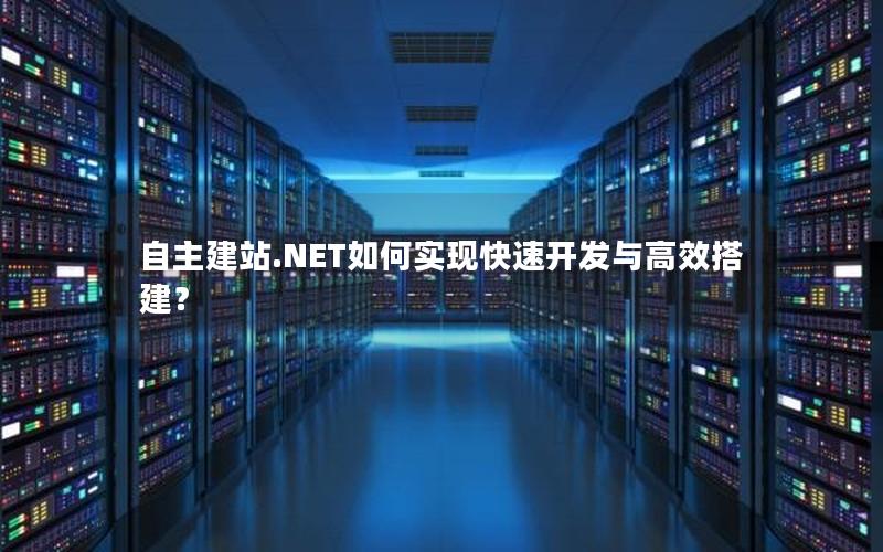 自主建站.NET如何实现快速开发与高效搭建？
