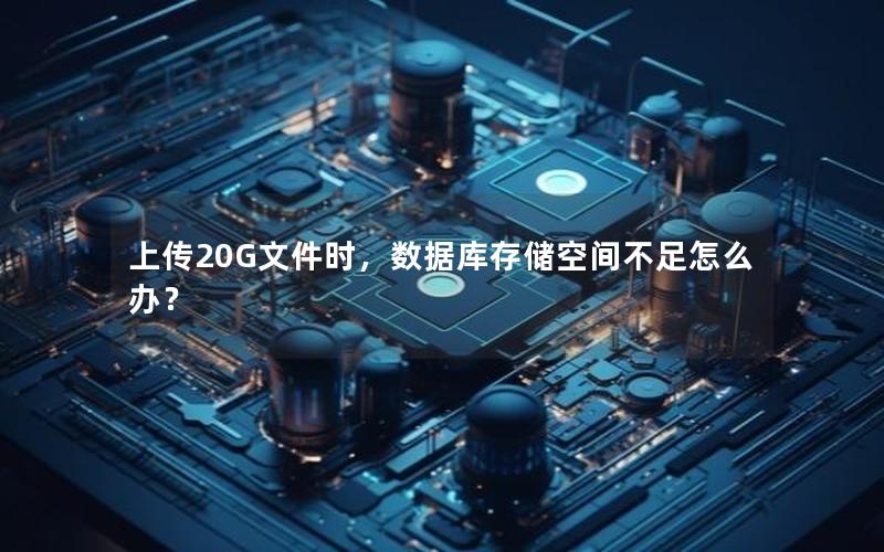 上传20G文件时，数据库存储空间不足怎么办？