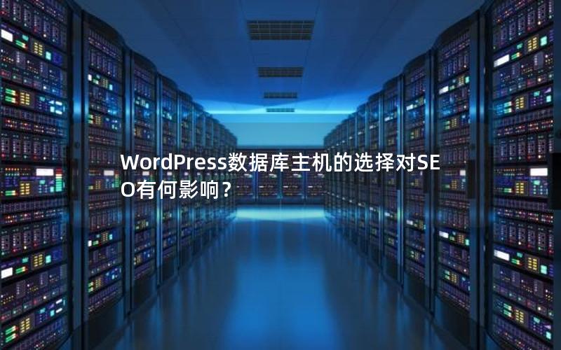 WordPress数据库主机的选择对SEO有何影响？