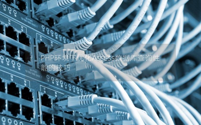 PHP环境下优化Access数据库查询性能的技巧