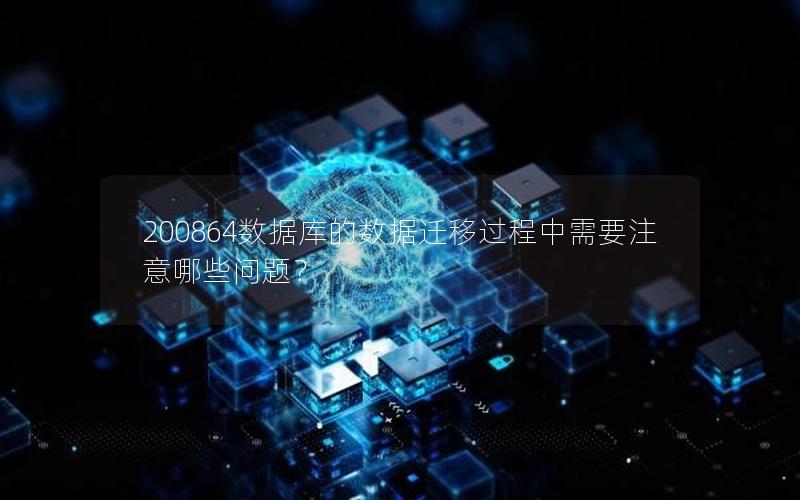 200864数据库的数据迁移过程中需要注意哪些问题?