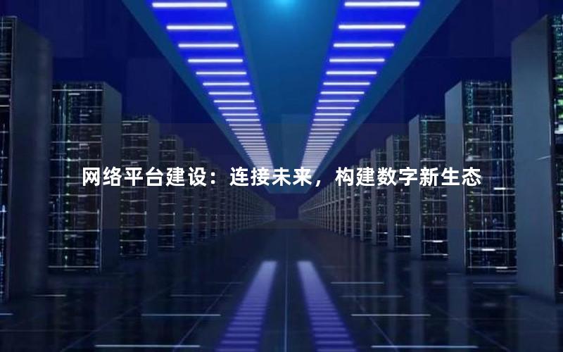 网络平台建设：连接未来，构建数字新生态