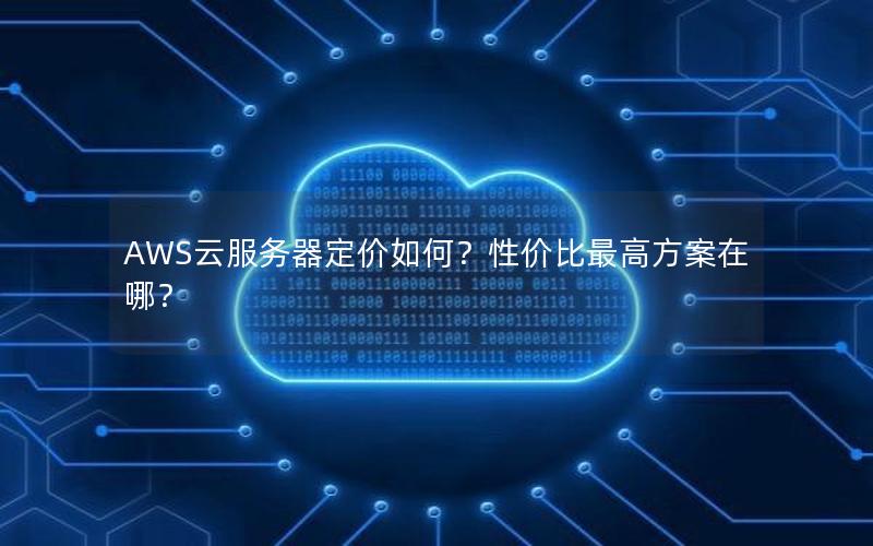 AWS云服务器定价如何？性价比最高方案在哪？