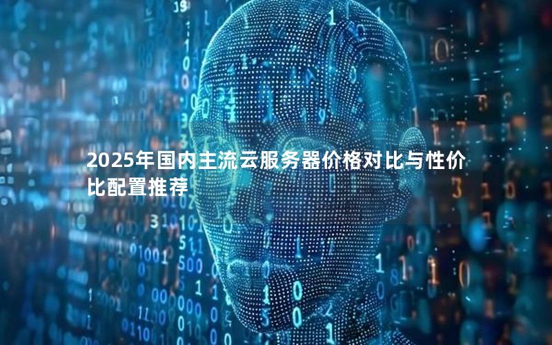 2025年国内主流云服务器价格对比与性价比配置推荐