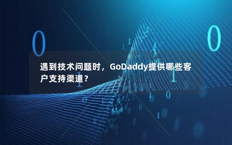 遇到技术问题时，GoDaddy提供哪些客户支持渠道？