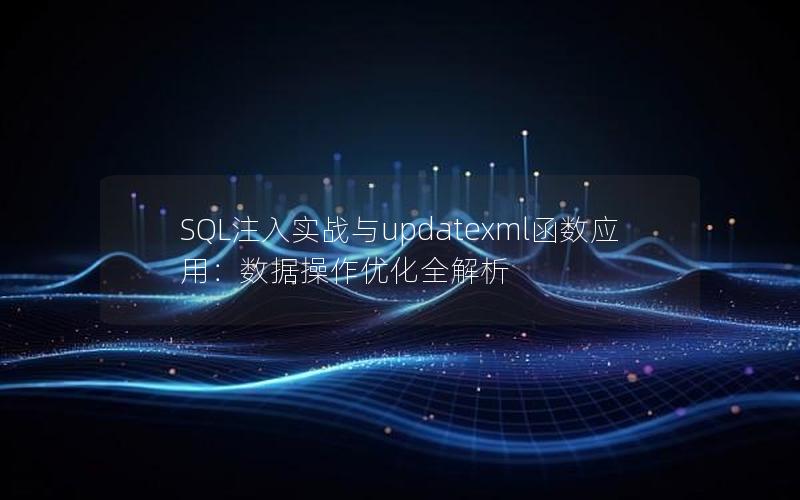 SQL注入实战与updatexml函数应用：数据操作优化全解析