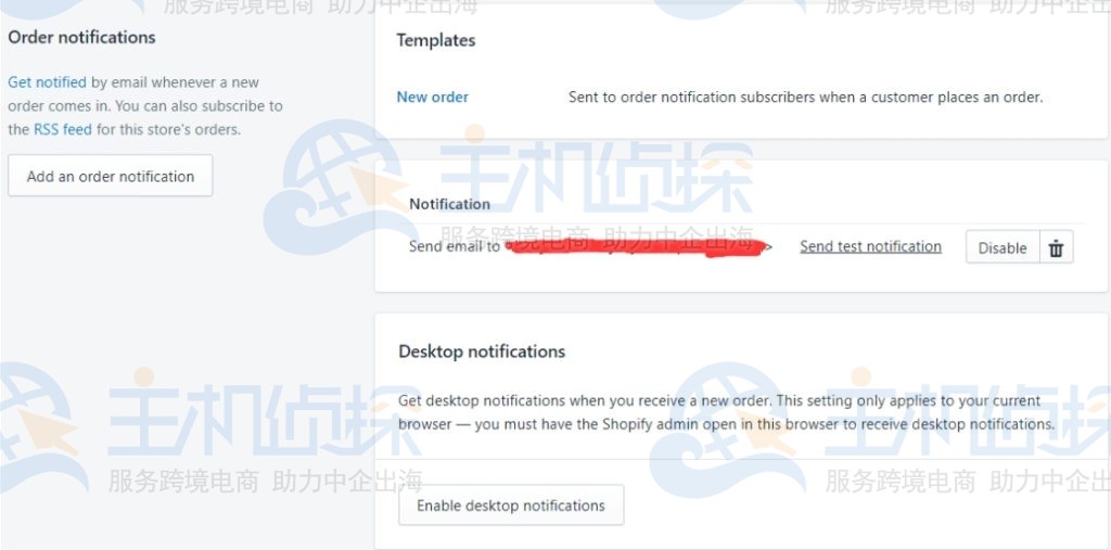 Shopify Notifications通知管理设置操作步骤分享