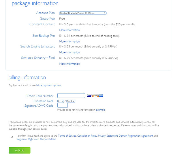 BlueHost服务器主机购买及安装WordPress的教程