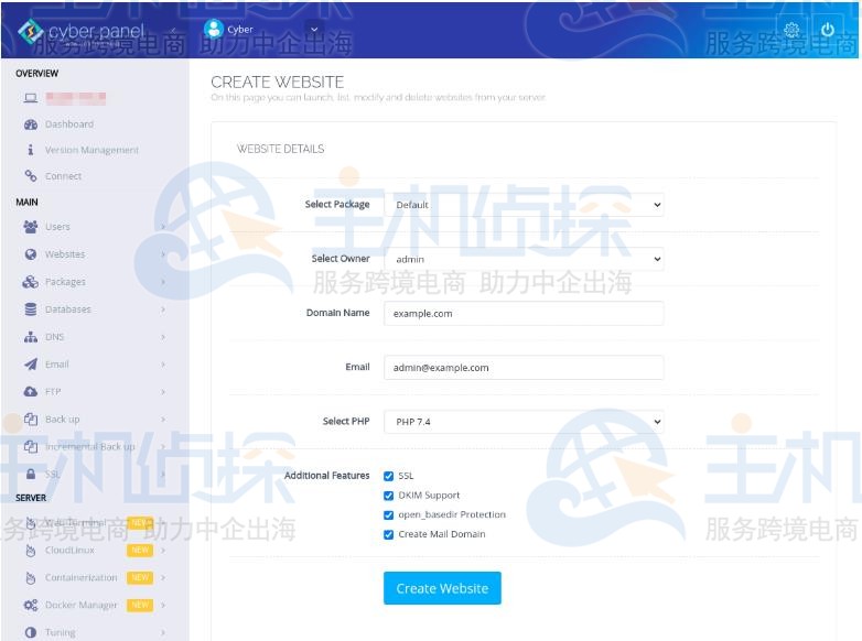 CyberPanel安装WordPress图文教程