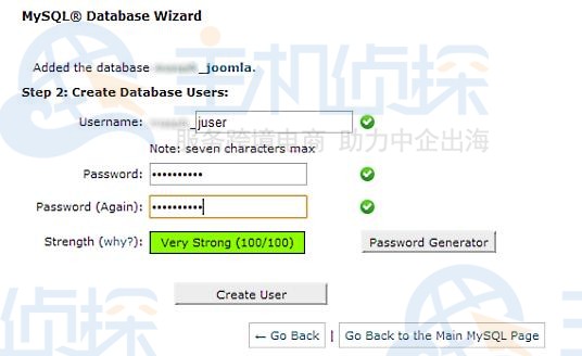 Joomla建站教程:如何创建MySQL数据库