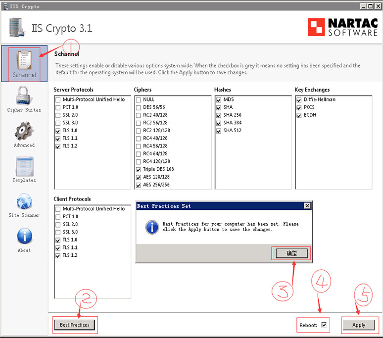 windows server 2008 r2 中IIS启用TLS 1.2(安装SSL后用TLS 1.2)