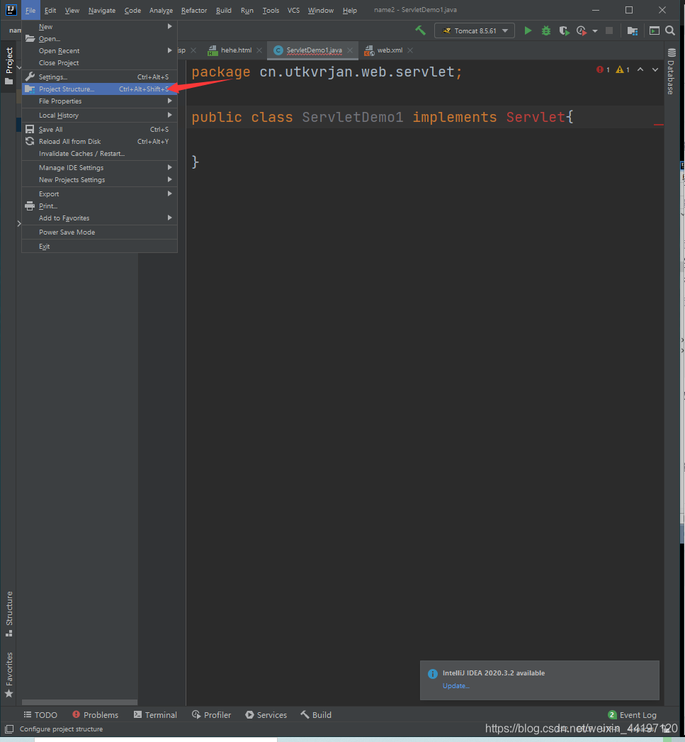 在IDEA 2025.3.1中部署Tomcat并且创建第一个web项目的过程详解