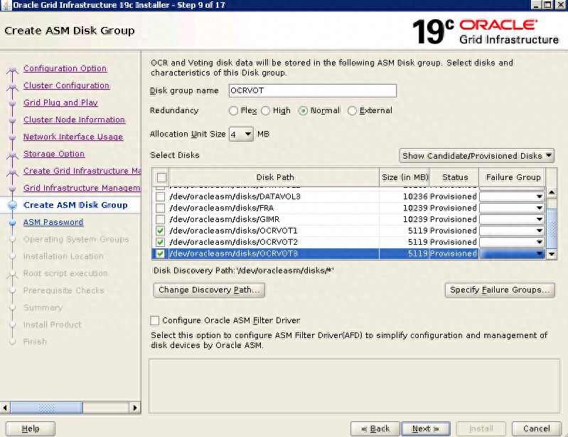 使用 ASM 和版本升级安装 Oracle 19C RAC 的分步指南