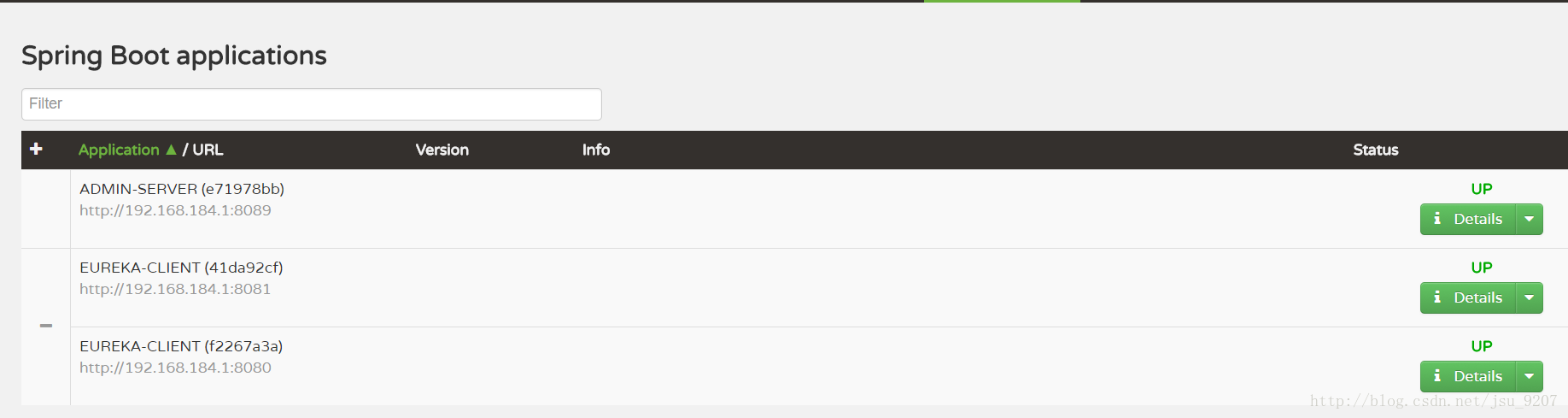 详解Spring boot Admin 使用eureka监控服务