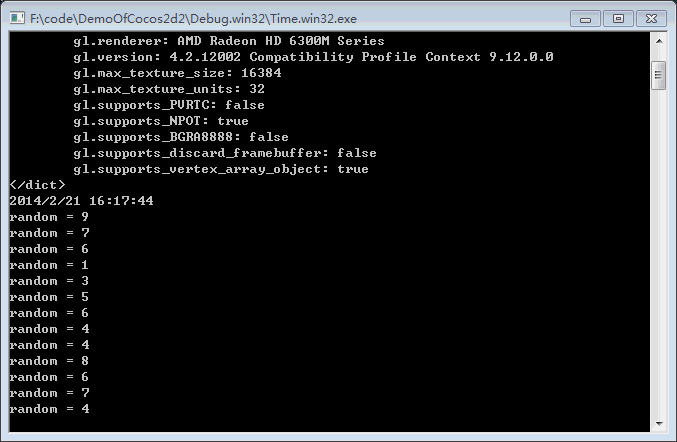 Cocos2d-x中获取系统时间和随机数实例