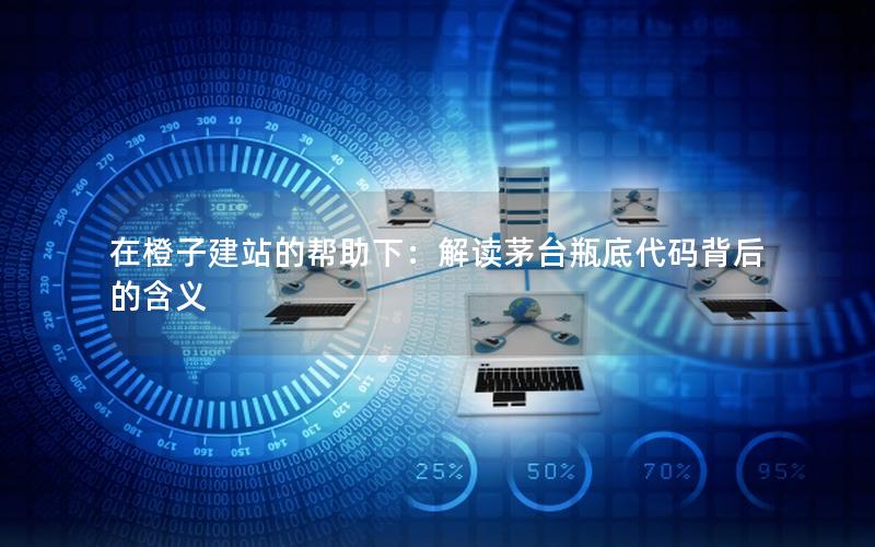 在橙子建站的帮助下：解读茅台瓶底代码背后的含义