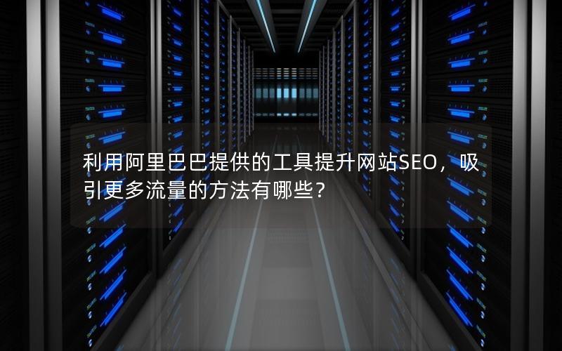 利用阿里巴巴提供的工具提升网站SEO，吸引更多流量的方法有哪些？