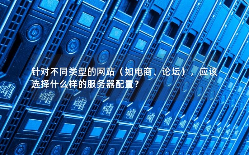 针对不同类型的网站（如电商、论坛），应该选择什么样的服务器配置？