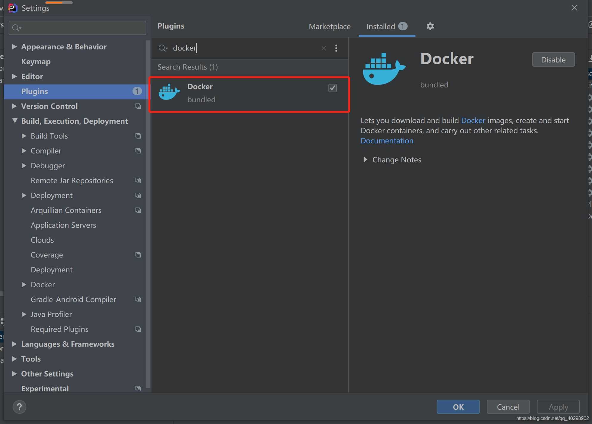 IDEA使用Docker插件(菜鸟教程)