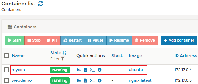 通过UI管理docker的方法