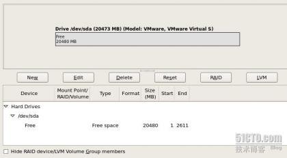 centos 5 手动分区来安装系统的方法