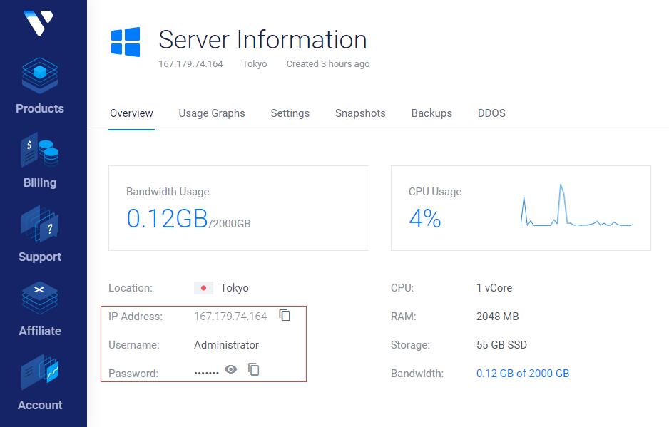 Vultr主机如何远程管理windows服务器