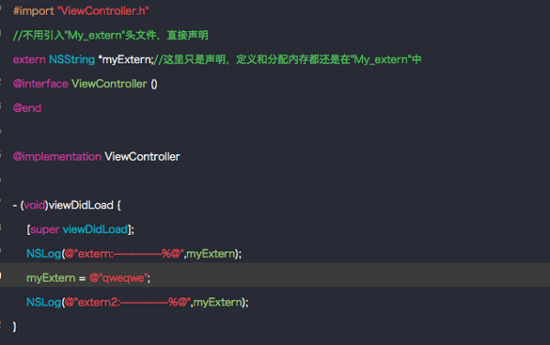 iOS开发中关键字const/static/extern、UIKIT_EXTERN的区别和用法