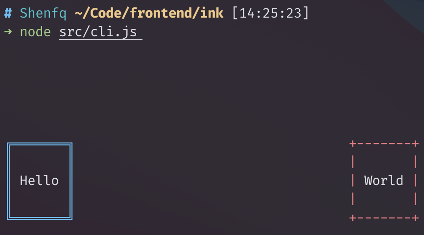 在命令行里也能使用 React