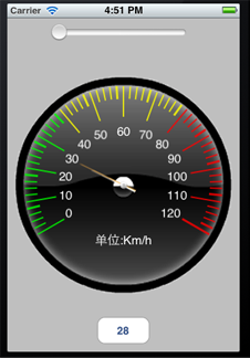 IOS上实现的自定义仪表盘示例