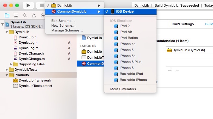 xcode 详解创建静态库和动态库的方法