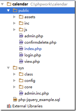 PHP开发制作一个简单的活动日程表Calendar