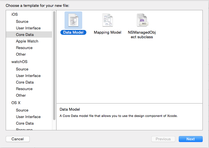 iOS App开发中Core Data框架基本的数据管理功能小结