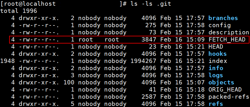 解决因文件权限导致git fetch命令执行失败的问题